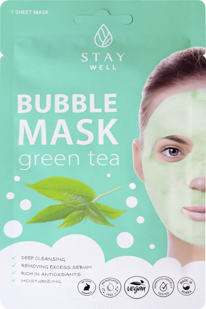 Bild 1 von STAY WELL Deep Cleansing Bubble Mask - Green Tea