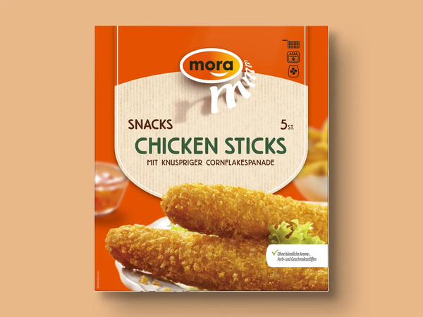 Bild 1 von Mora Chicken Sticks, 
         5x 60 g