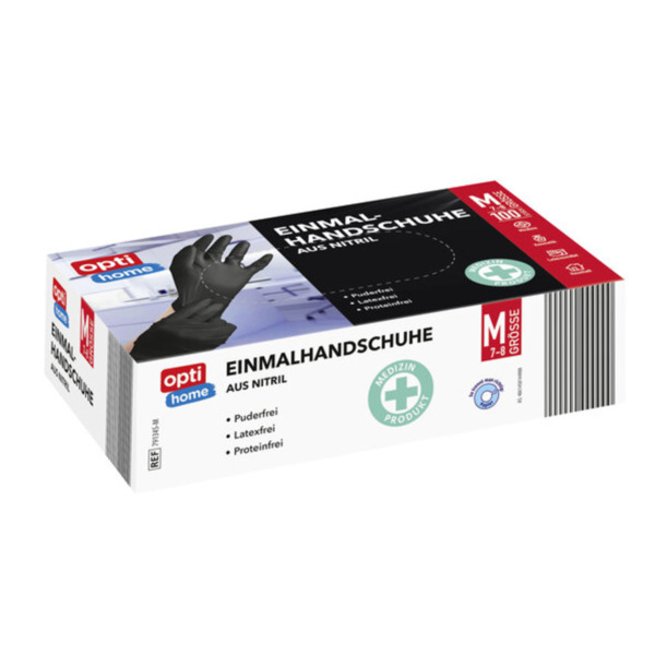 Bild 1 von Einmalhandschuhe Nitril, Schwarz, Größe S