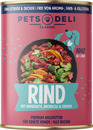 Bild 1 von Pets Deli Nassfutter Rind mit Brokkoli, Papaya, Amaranth & Basilikum für Hunde, 400 g