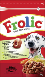 Frolic Adult Complete Trockenfutter mit Rind, Karotten & Getreide, 1.500 g