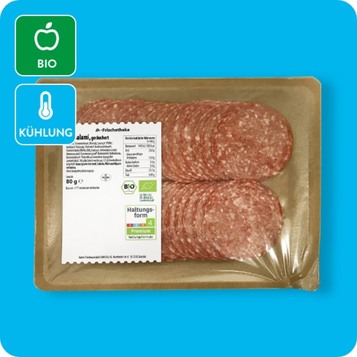 Bild 1 von   Bio-Salami, Haltungsform 4: Premium
