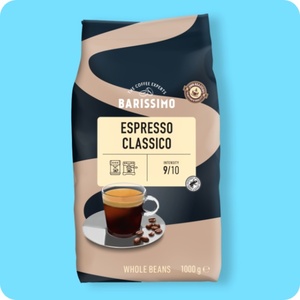 BARISSIMO Espresso Classico oder Caffè Gustoso, Ganze Bohnen