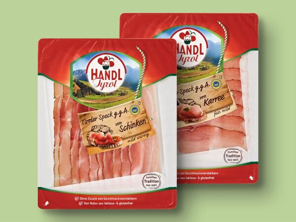 Bild 1 von Handl Tyrol Tiroler Speck g.g.A., 
         100 g