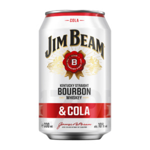 JIM BEAM Bourbon Whiskey & Cola 0,33L