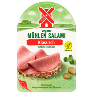 Rügenwalder Veganer Schinken Spicker  oder Vegane Mühlen Salami