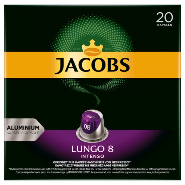 Bild 1 von Jacobs Lungo 8 Kaffeekapseln