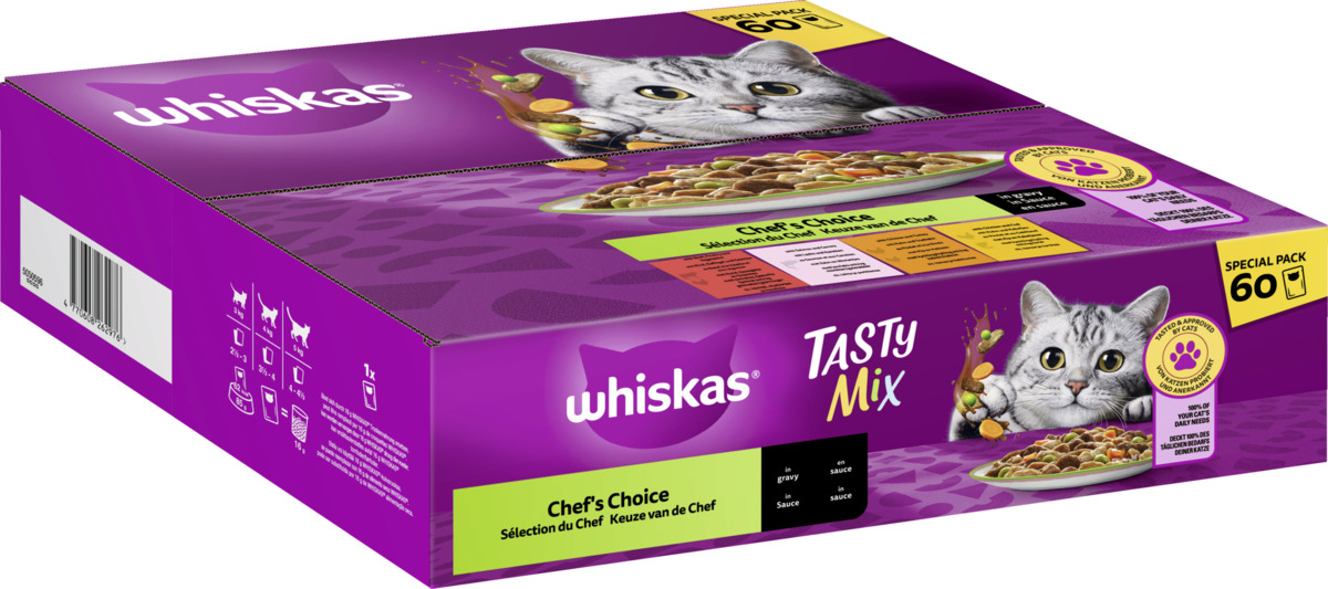 Bild 2 von Whiskas Special Pack Chef's Choice in Sauce Multipack, 5.100 g