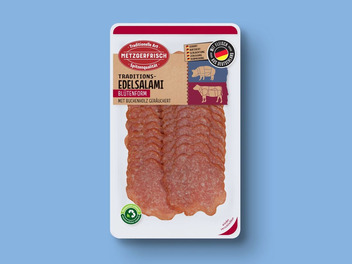 Metzgerfrisch TraditionsSalami, 80 g von Lidl für 1,11 € ansehen!