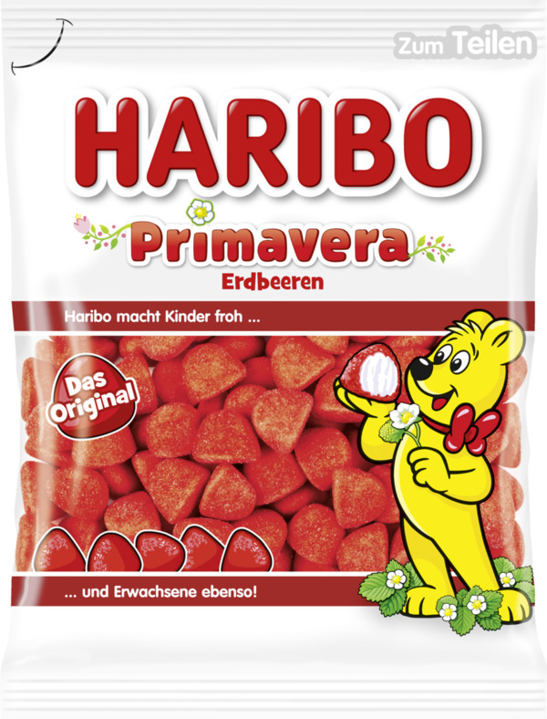 Bild 1 von Haribo Primavera Erdbeeren, 175 g