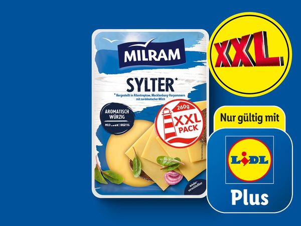 Bild 1 von Milram Scheibenkäse XXL, 
         260 g