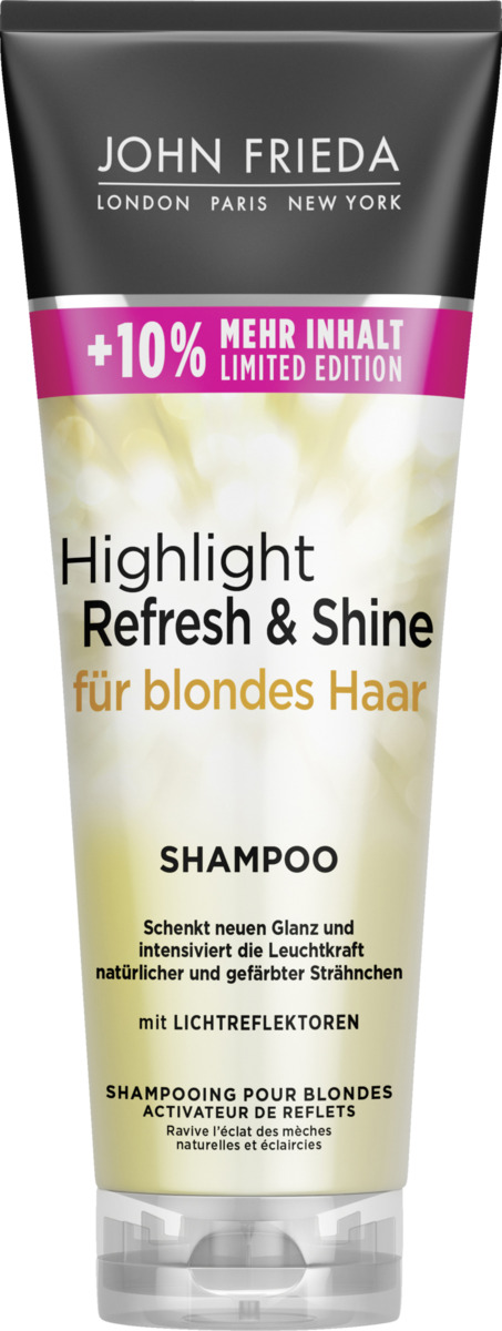 Bild 1 von JOHN FRIEDA Shampoo Highlight Refresh & Shine für blondes Haar, 275 ml