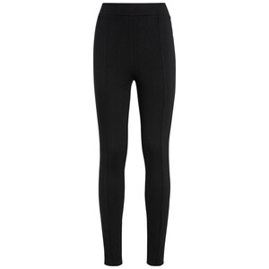 Damen Leggings mit Ziernähten SCHWARZ