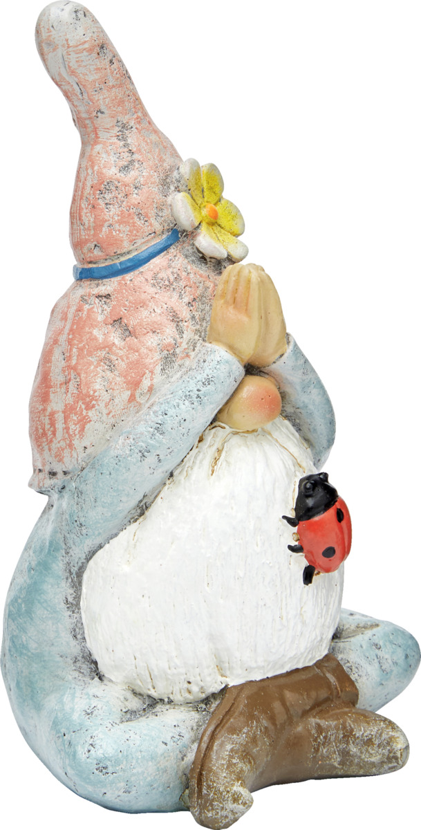 Bild 1 von IDEENWELT Deko-Gartenwichtel Rosa Hut