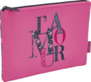 Bild 1 von Vito & Joe Schminktasche pink mit "L'AMOUR" Druck