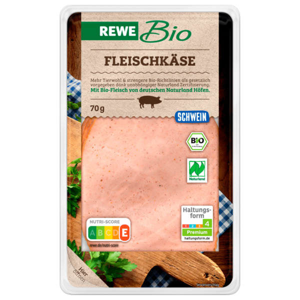 Bild 1 von REWE Bio Fleischkäse 70g