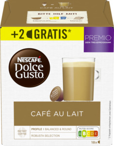 Nescafé Dolce Gusto Café au Lait Kaffeekapseln 16+2, 180 g