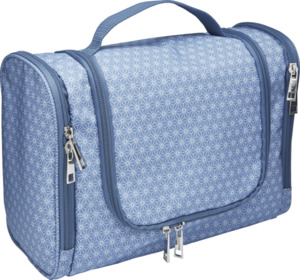 Travel Collection Damen Kulturtasche blau mit print