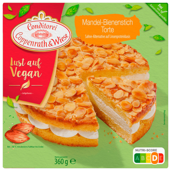 Bild 1 von Coppenrath & Wiese Mandel-Bienenstich Torte vegan 360g