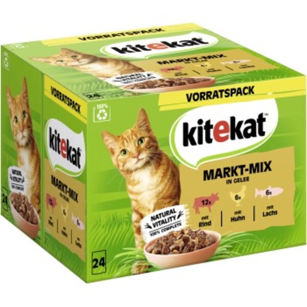 Bild 1 von Kitekat Multipack Markt Mix in Gelee 24x85 g