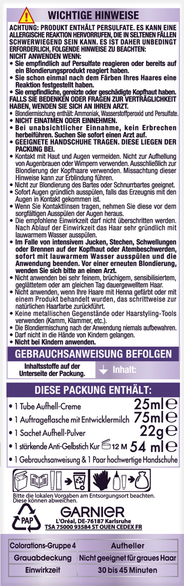 Bild 1 von Garnier Nutrisse Ultra Bleach D4+ Ultra Aufheller