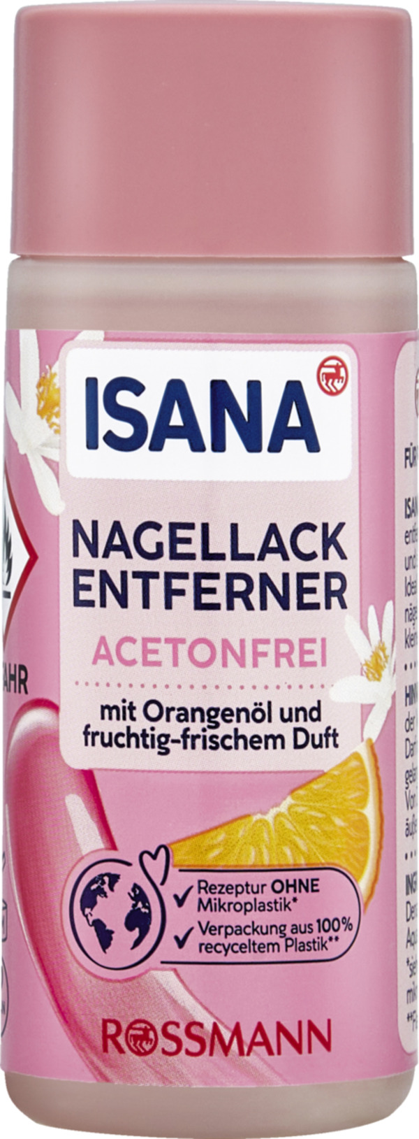 Bild 1 von ISANA Nagellackentferner acetonfrei Reisegröße, 50 ml