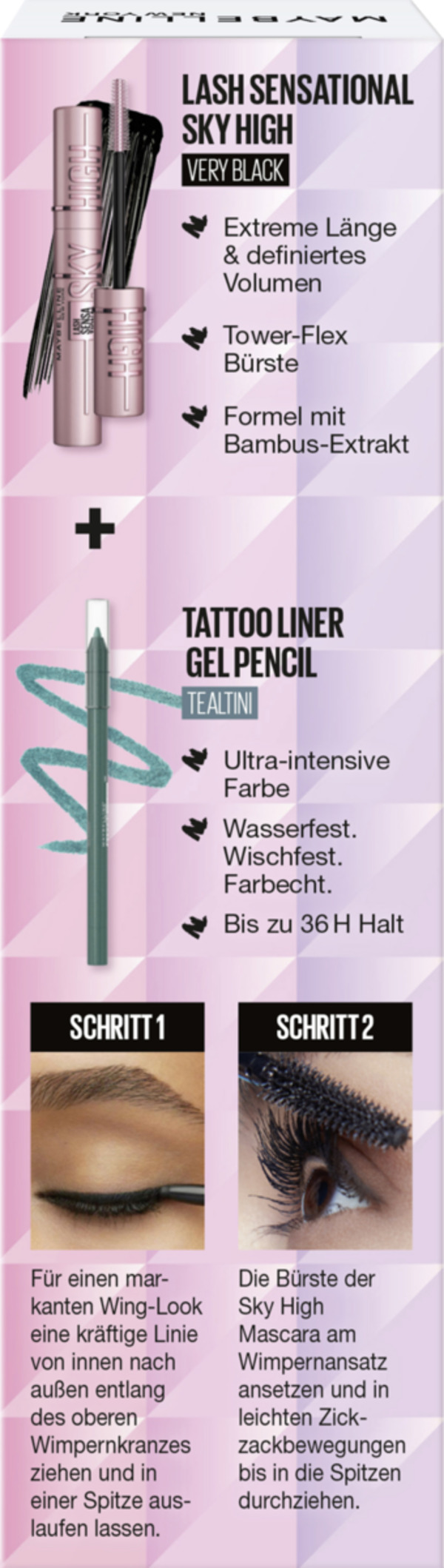 Bild 2 von Maybelline New York Lash Sensational Sky High & Tattoo Liner Gel Pencil Set