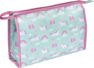 Travel Collection Kinder Kosmetiktasche pink/hellblau Einhorn