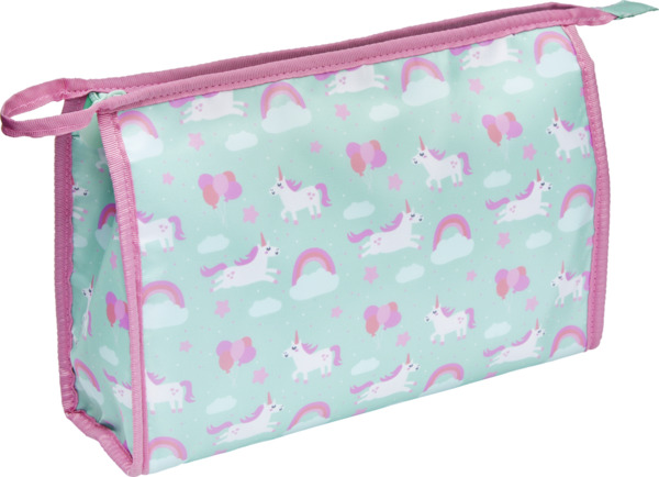 Bild 1 von Travel Collection Kinder Kosmetiktasche pink/hellblau Einhorn