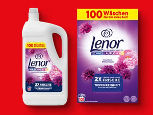 Lenor Waschmittel 100/76 Wäschen, 
         5 l/6 kg/76 Stück