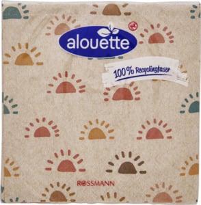 alouette Recycling Cocktail-Serviette Sonnen