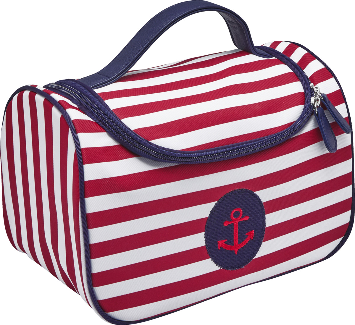 Bild 1 von Travel Collection Beauty Case rot/weiss/dunkelblau mit Anker