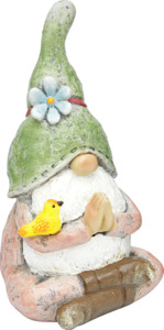 IDEENWELT Deko-Gartenwichtel Grüner Hut