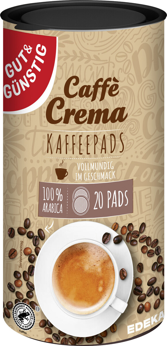 Bild 1 von Gut & Günstig Kaffeepads Caffe Crema 20ST