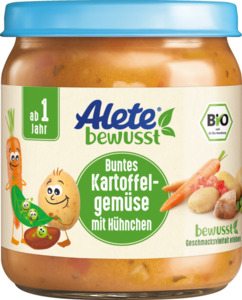 Alete bewusst Menü Buntes Kartoffelgemüse mit Hühnchen ab 1 Jahr