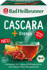 Bad Heilbrunner Früchtetee Cascara + Orange (15 Beutel)