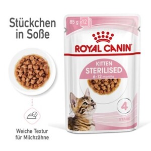 ROYAL CANIN KITTEN STERILISED in Soße 12 x 85g