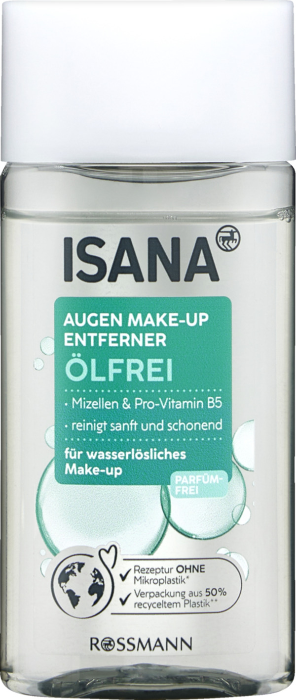 Bild 1 von ISANA Ölfreier Augen Make Up Entferner, 50 ml