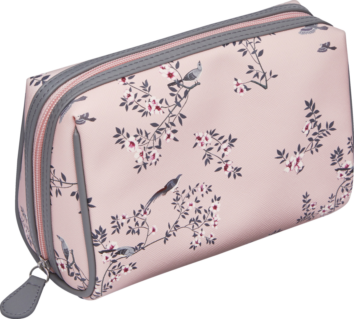 Bild 1 von Travel Collection Schminktasche rosa mit Vogelmotiv