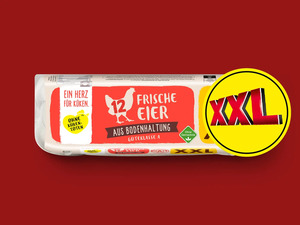 Frische Eier aus Bodenhaltung XXL, 
         12 Stück