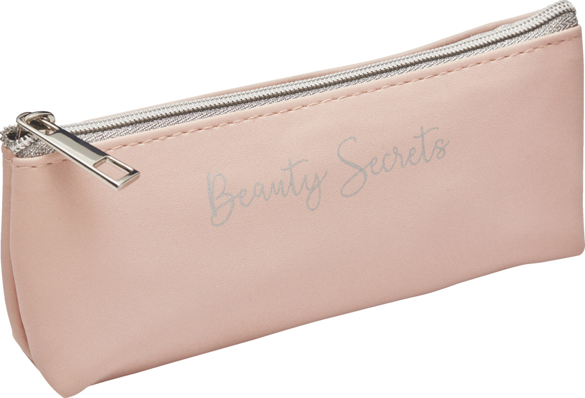 Bild 1 von Vito & Joe Schminktasche rosa mit "Beauty Secrets" Druck