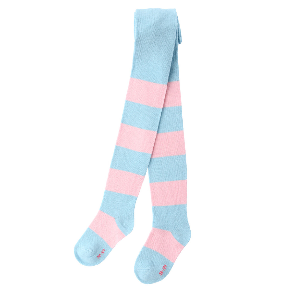 Bild 1 von Mädchen Strumpfhose geringelt HELLBLAU / ROSA