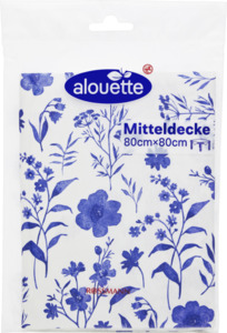 alouette Mitteldecke blaue Blumen