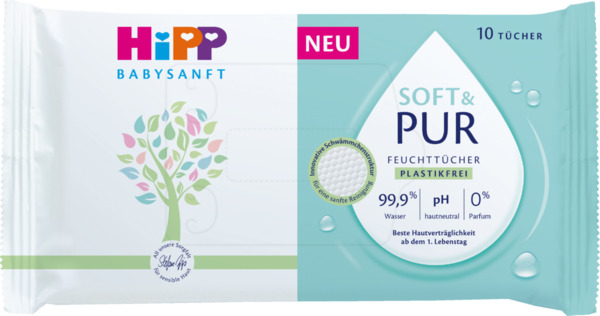 Bild 1 von HiPP Babysanft Feuchttücher Mini Soft & Pur