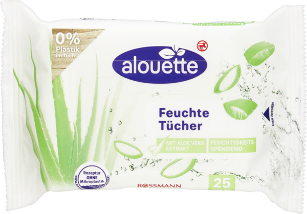 Bild 1 von alouette Feuchte Tücher Aloe Vera Reisegröße