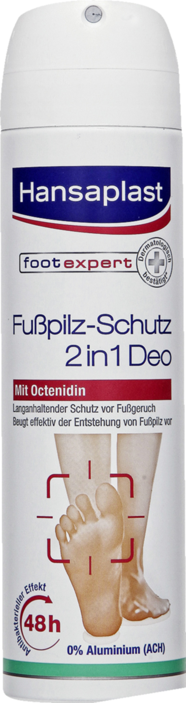 Bild 1 von Hansaplast Footexpert Fußpilz-Schutz 2 in 1 Deospray, 150 ml