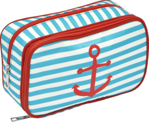 Travel Collection Schminkttasche mit Streifen & Anker