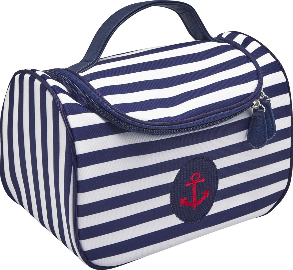 Bild 1 von Travel Collection Beauty Case dunkelblau/weiss gestreift mit Anker