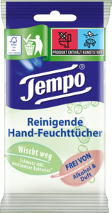 Tempo Reinigende Hand-Feuchttücher Reisegröße