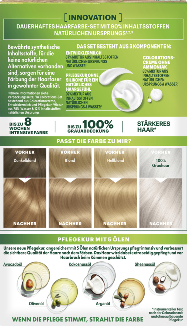 Bild 3 von Garnier Nutrisse Ultra Crème Dauerhafte Pflege-Haarfarbe 8.11 Aschiges Hellblond
